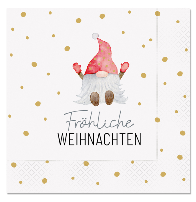 Süße Servietten "Frohe Weihnachten"