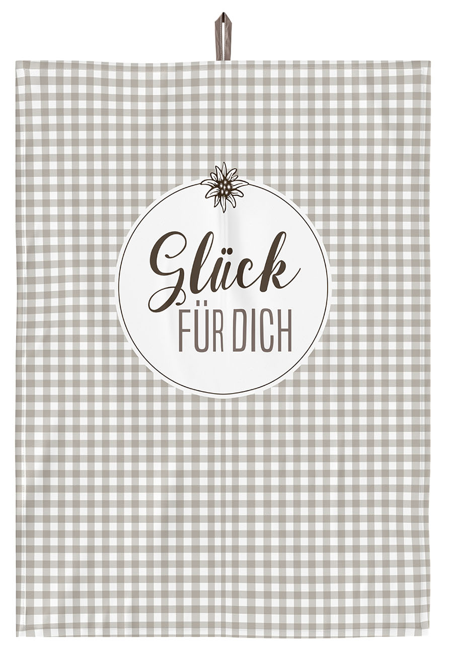 Geschirrtuch "Glück für Dich"